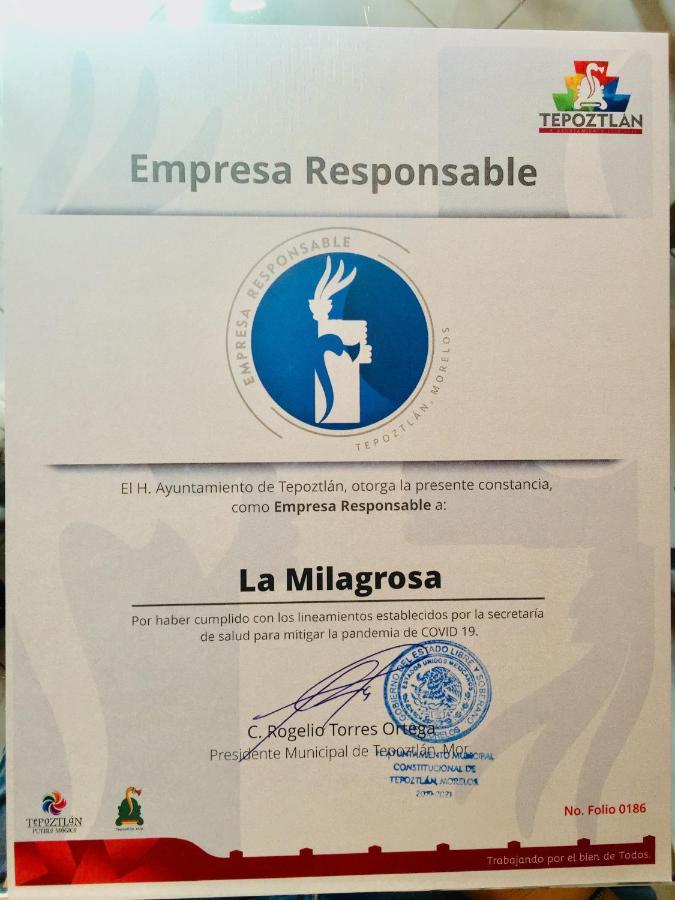 Hotel Boutique La Milagrosa Tepoztlán Eksteriør billede